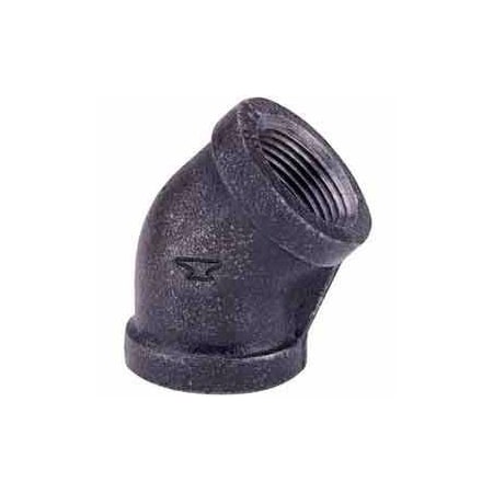 Anvil 3/4 In. Black Malleable 45 Degree Elbow 150 PSI Lead Free 810023606